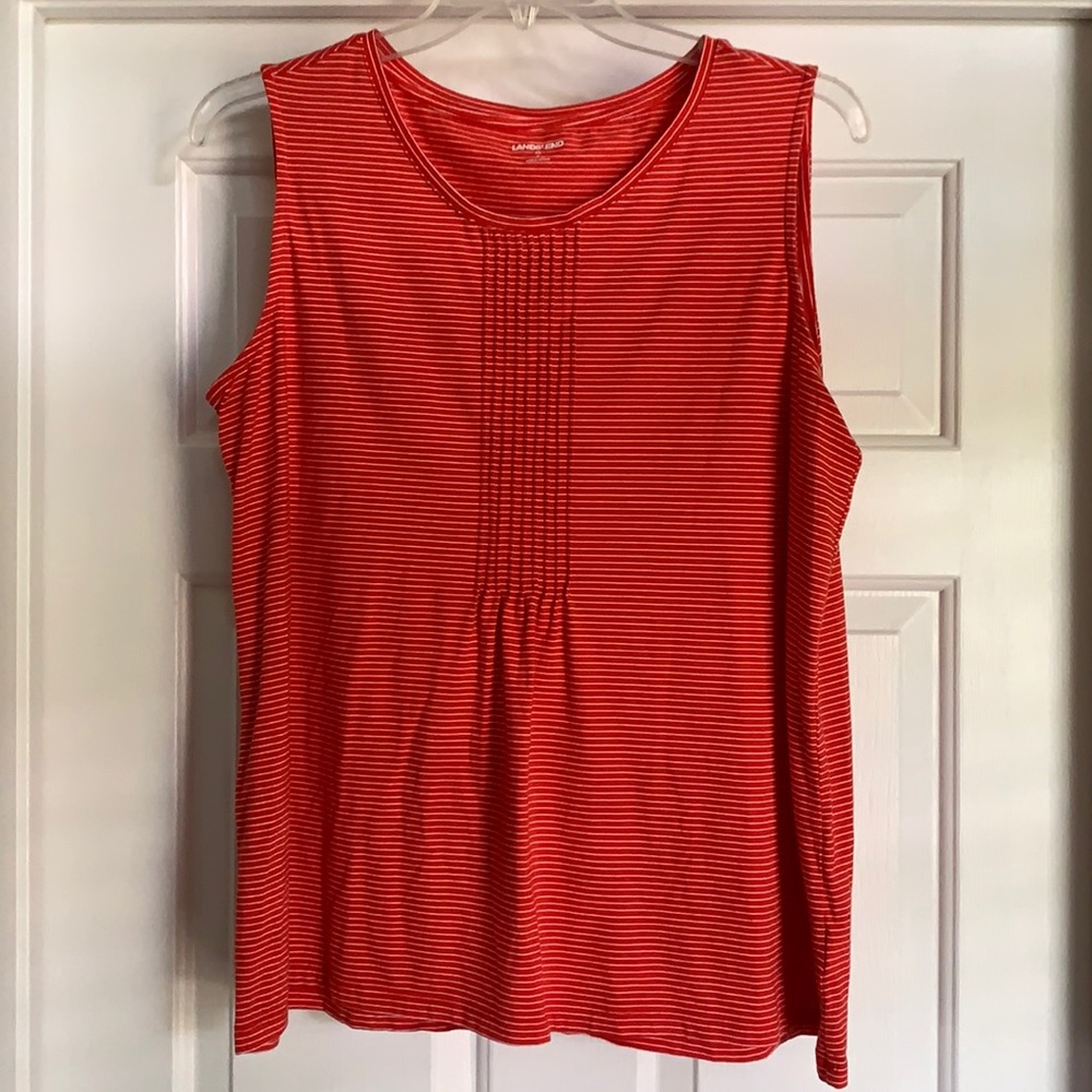 Lands End Pintucked Tank